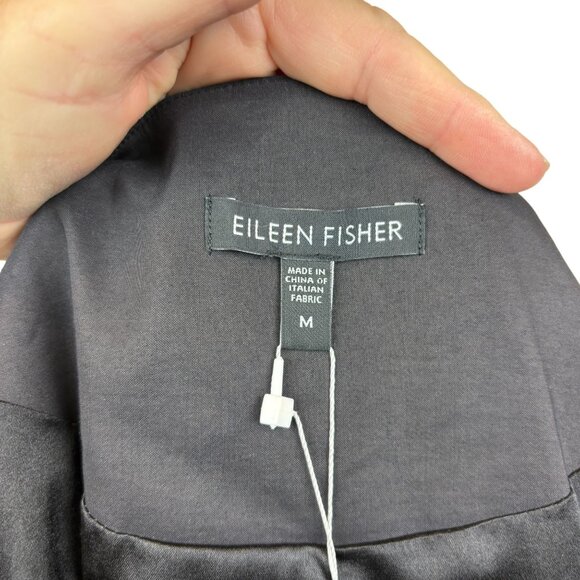 Eileen Fisher jacket/coat, size Medium, ramie, zipper, stretch, dressy, office - Picture 8 of 15